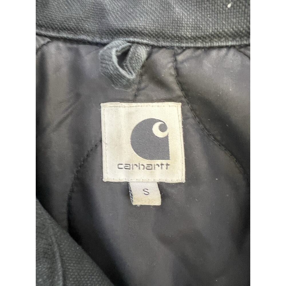 Carhartt W'Ona Coach Canvas Jacket Quilted Lined Distressed Black Women’s Sm - Picture 9 of 12